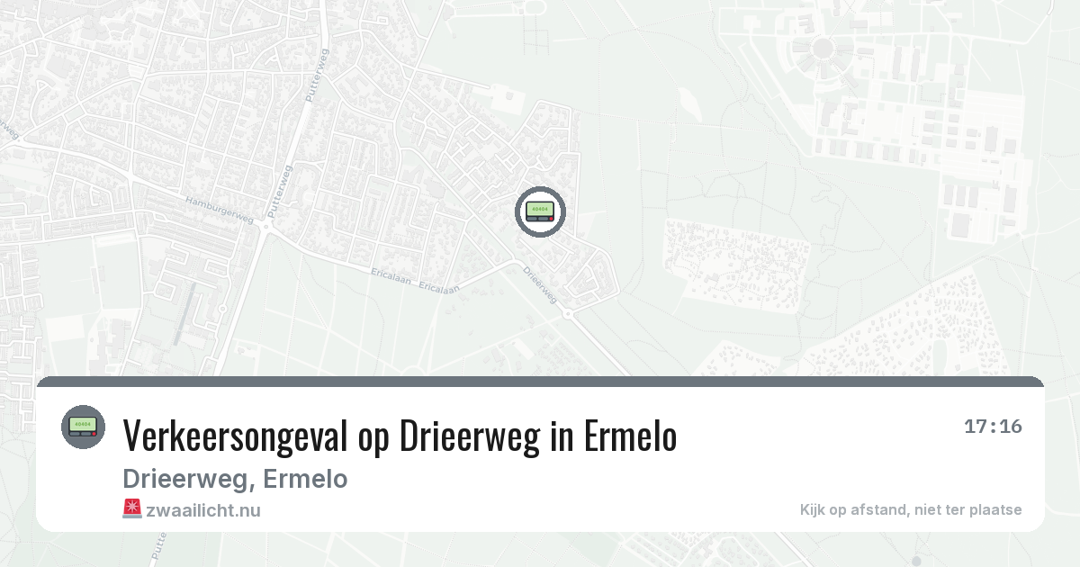 Verkeersongeval op Drieerweg in Ermelo — 9 jun 2026