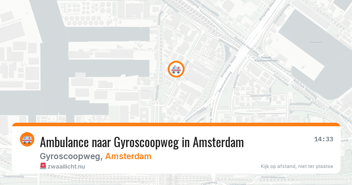 Ambulance naar Gyroscoopweg in Amsterdam — 18 mrt 2026