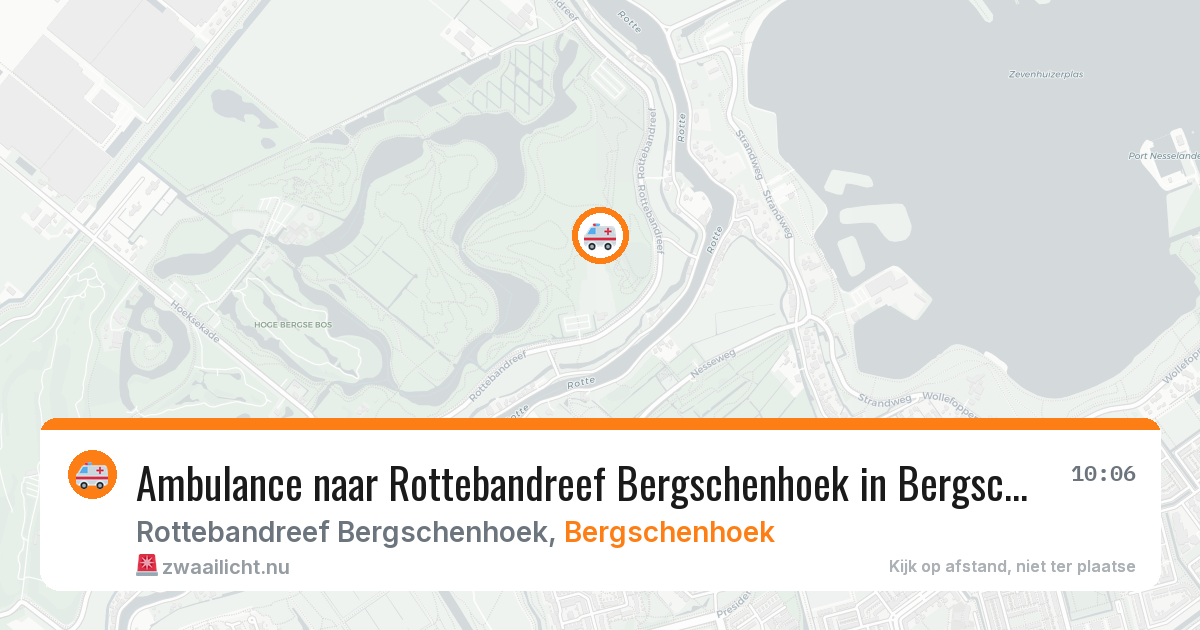 Ambulance naar Rottebandreef Bergschenhoek in Bergschenhoek — 12 jul 2026