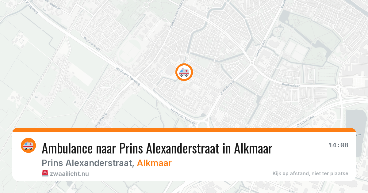 Ambulance naar Prins Alexanderstraat in Alkmaar — 21 mei 2026