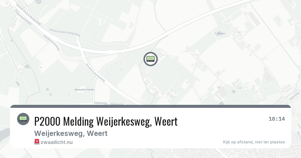 P2000 Melding Weijerkesweg, Weert — 10 jul 2026