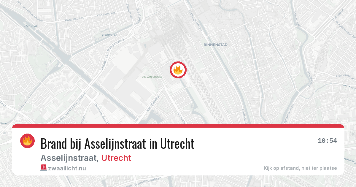 Brand bij Asselijnstraat in Utrecht — 17 mrt 2026