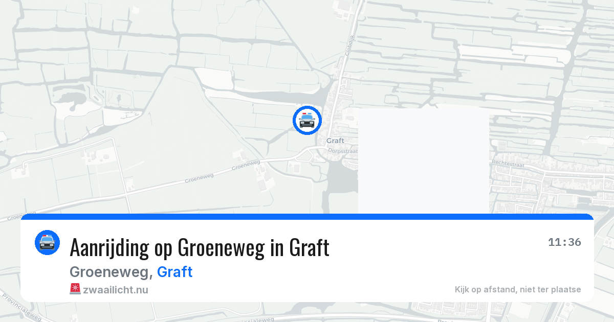 Aanrijding op Groeneweg in Graft — 29 jun 2026