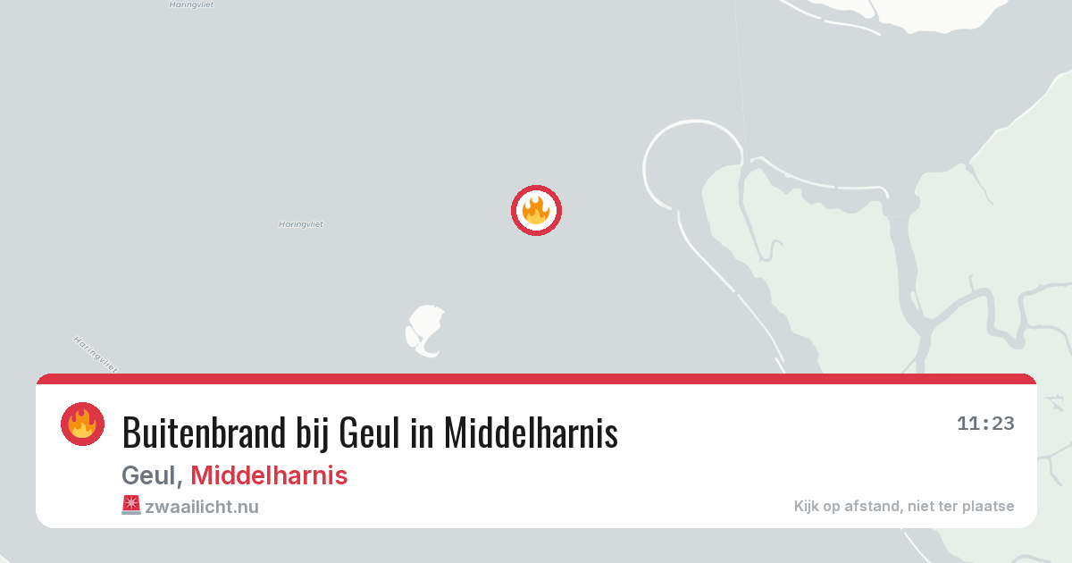 Buitenbrand bij Geul in Middelharnis — 24 mei 2026