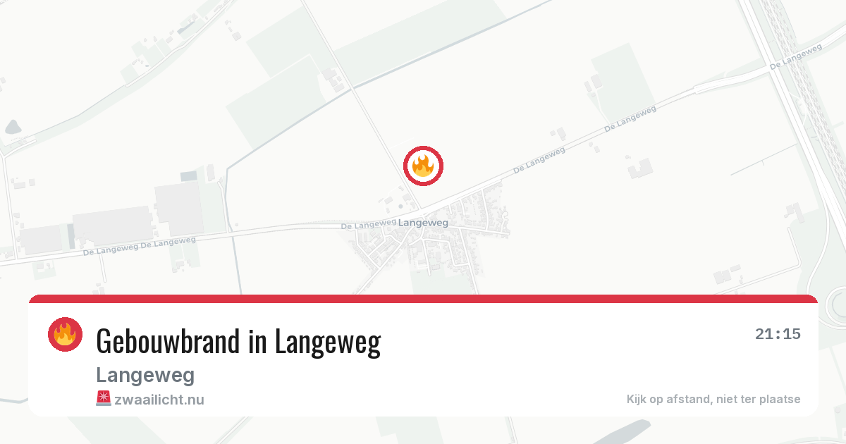 Gebouwbrand in Langeweg — 9 apr 2026