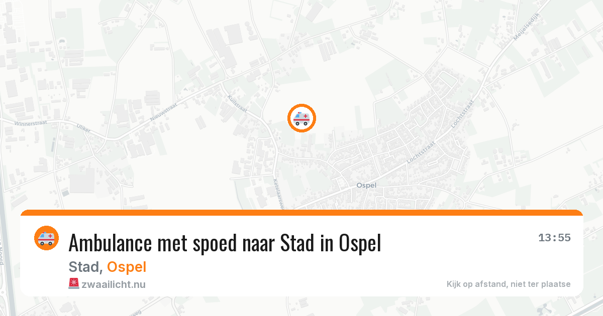 Ambulance met spoed naar Stad in Ospel — 25 jul 2026