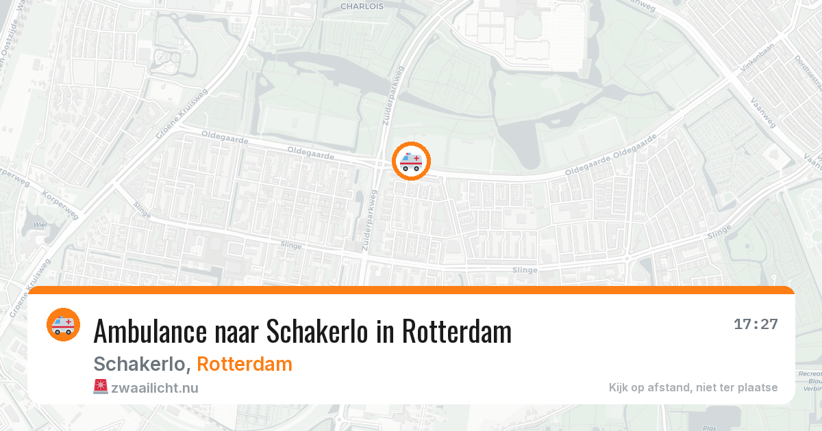 Ambulance naar Schakerlo in Rotterdam — 16 jul 2026