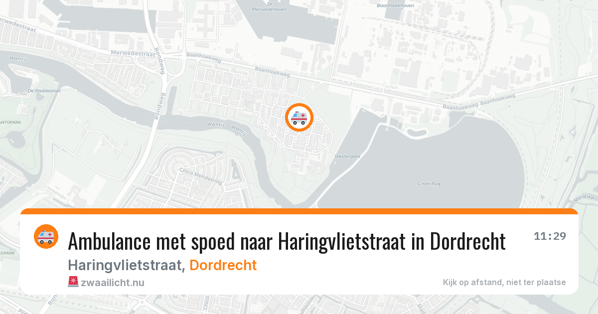 Ambulance met spoed naar Haringvlietstraat in Dordrecht — 17 jul 2026