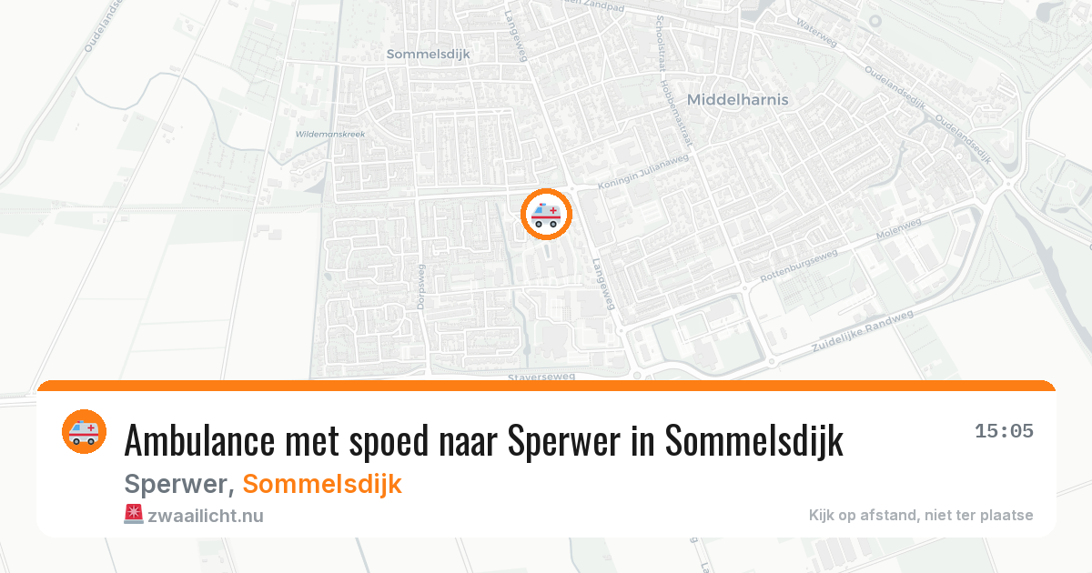 Ambulance met spoed naar Sperwer in Sommelsdijk — 25 mrt 2026
