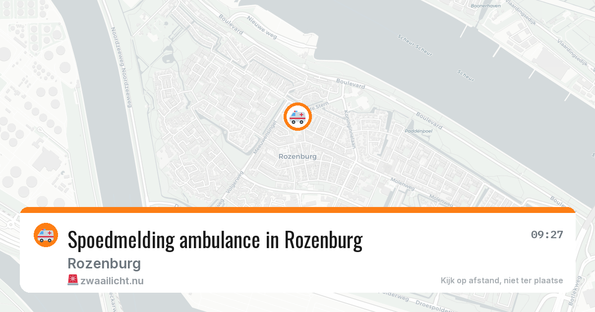 Spoedmelding ambulance in Rozenburg — 6 mei 2026