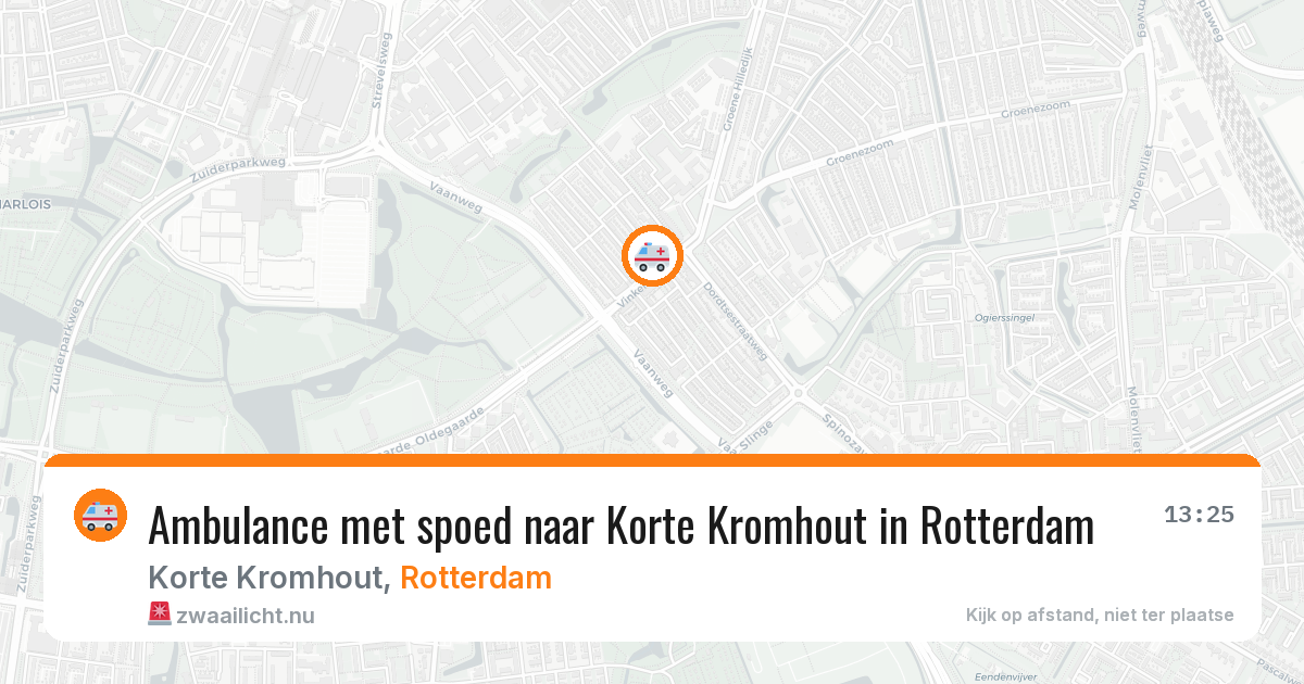 Ambulance met spoed naar Korte Kromhout in Rotterdam — 4 apr 2026