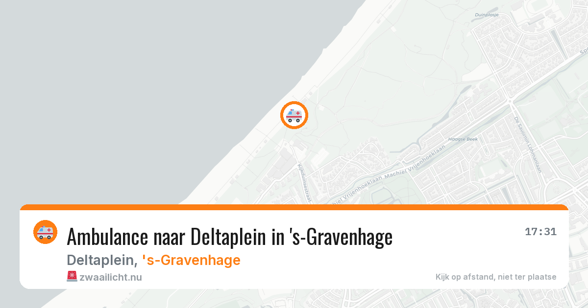 Ambulance naar Deltaplein in 's-Gravenhage — 30 mei 2026