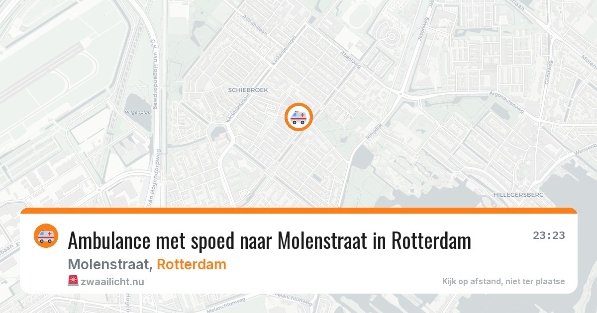 Ambulance met spoed naar Molenstraat in Rotterdam — 30 mrt 2026