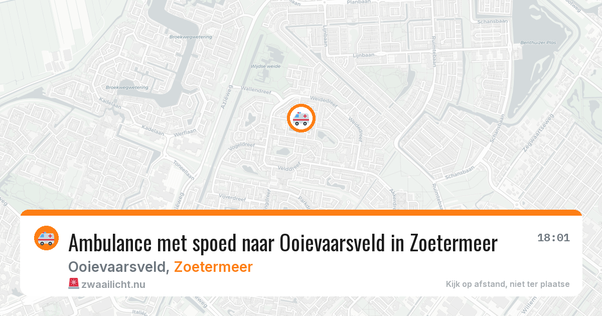 Ambulance met spoed naar Ooievaarsveld in Zoetermeer — 25 jan 2026