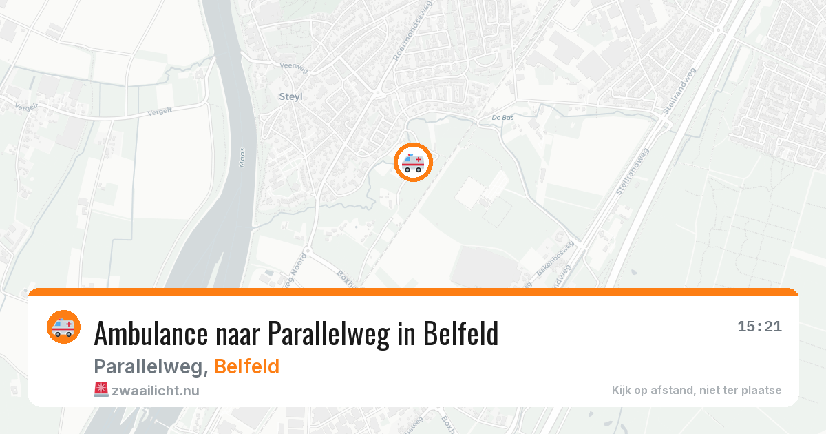 Ambulance naar Parallelweg in Belfeld — 22 jun 2026