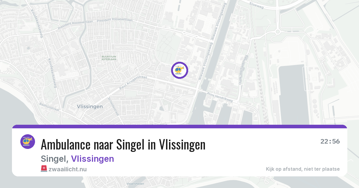 Ambulance naar Singel in Vlissingen — 28 mei 2026