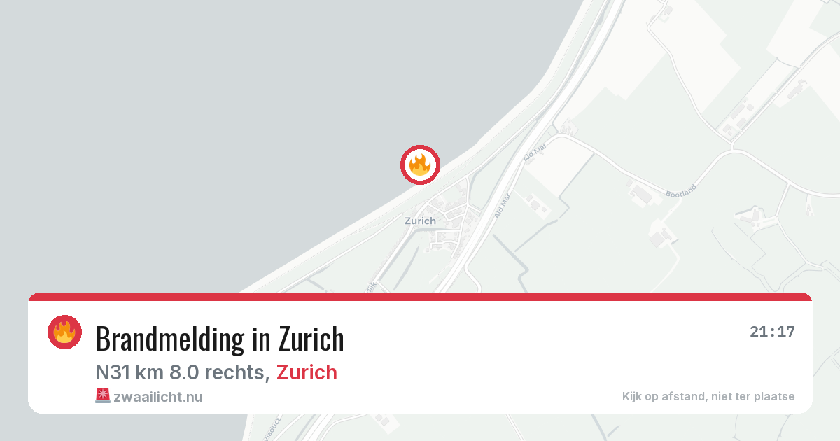 Brandmelding in Zurich — 24 mei 2026