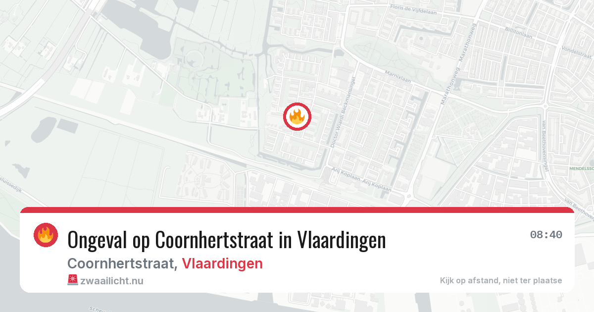 Ongeval op Coornhertstraat in Vlaardingen — 18 mei 2026