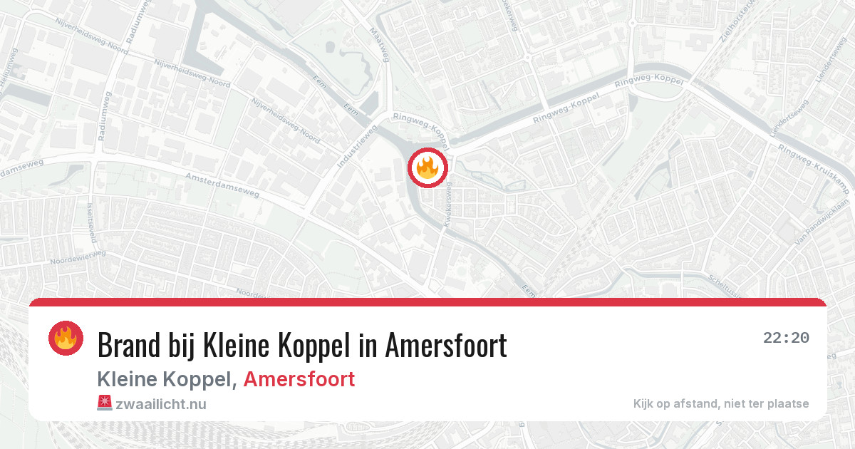 Brand bij Kleine Koppel in Amersfoort — 1 jun 2026