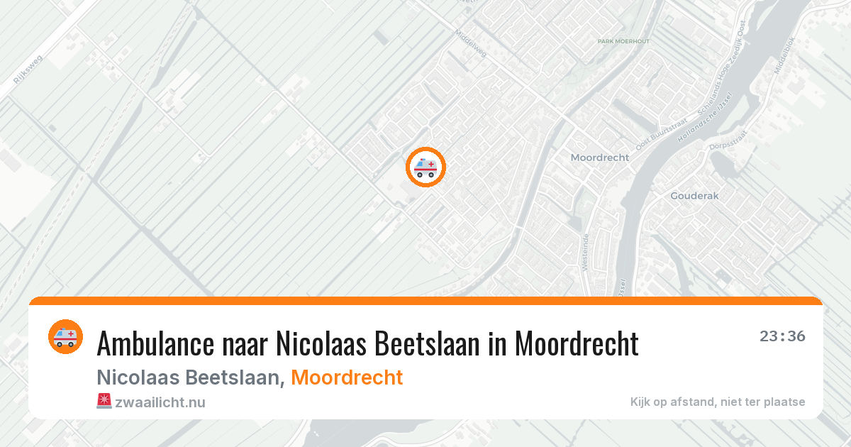 Ambulance naar Nicolaas Beetslaan in Moordrecht — 11 jul 2026