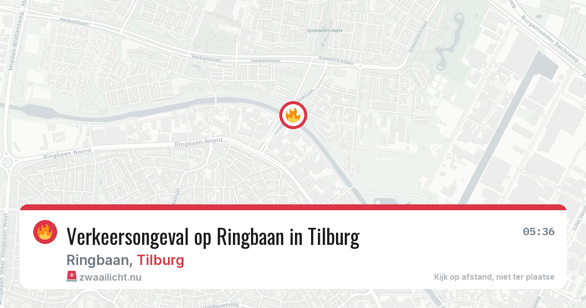 Verkeersongeval op Ringbaan in Tilburg — 11 jul 2026