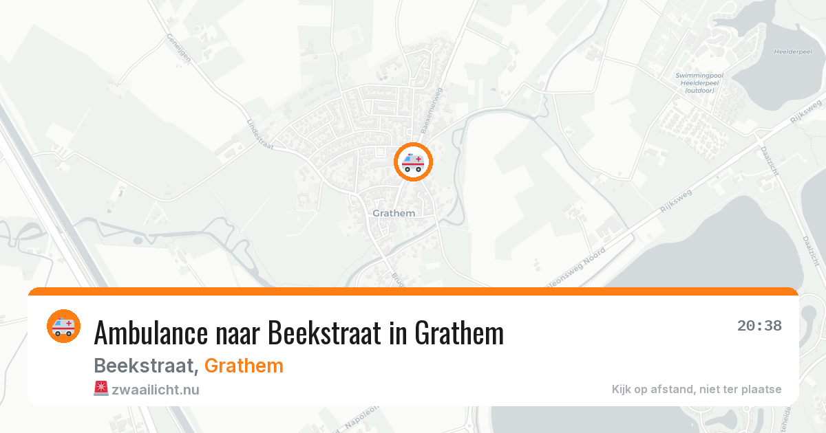 Ambulance naar Beekstraat in Grathem — 23 feb 2026