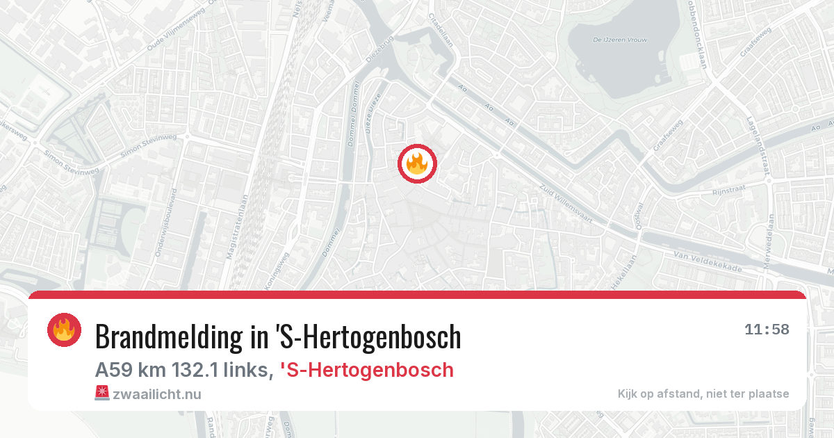 Brandmelding in 'S-Hertogenbosch — 20 mrt 2026