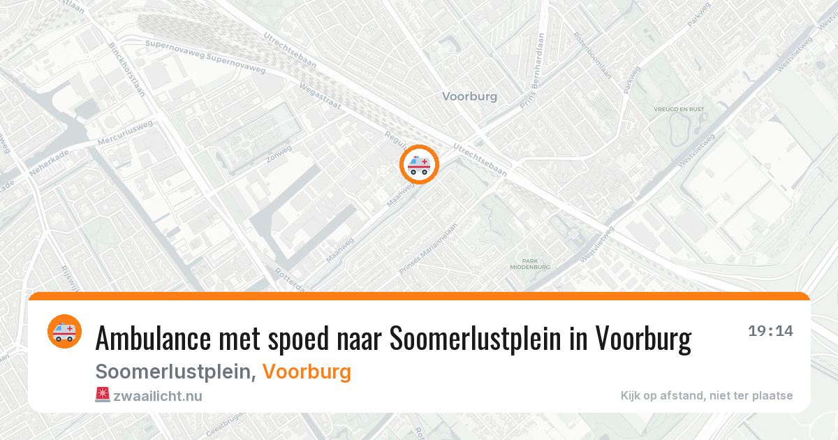Ambulance met spoed naar Soomerlustplein in Voorburg — 25 mrt 2026