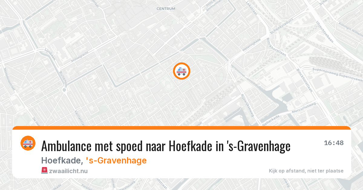 Ambulance met spoed naar Hoefkade in 's-Gravenhage — 19 mrt 2026