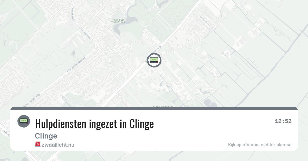 Hulpdiensten ingezet in Clinge — 31 jan 2026 | 🚨 Zwaailicht.nu