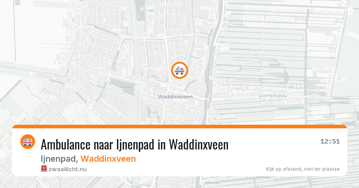 Ambulance naar Ijnenpad in Waddinxveen — 6 mei 2026