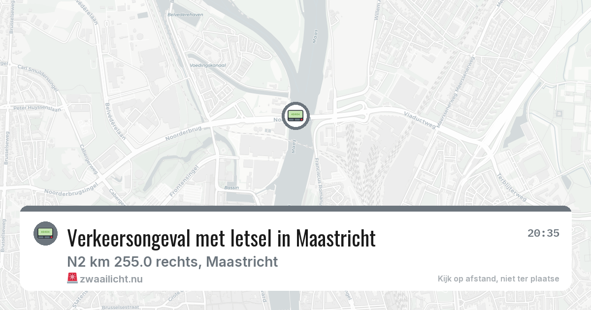 Verkeersongeval met letsel in Maastricht — 20 jul 2026