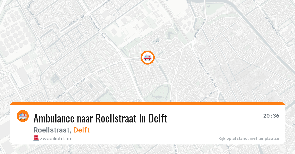 Ambulance naar Roellstraat in Delft — 13 mei 2026
