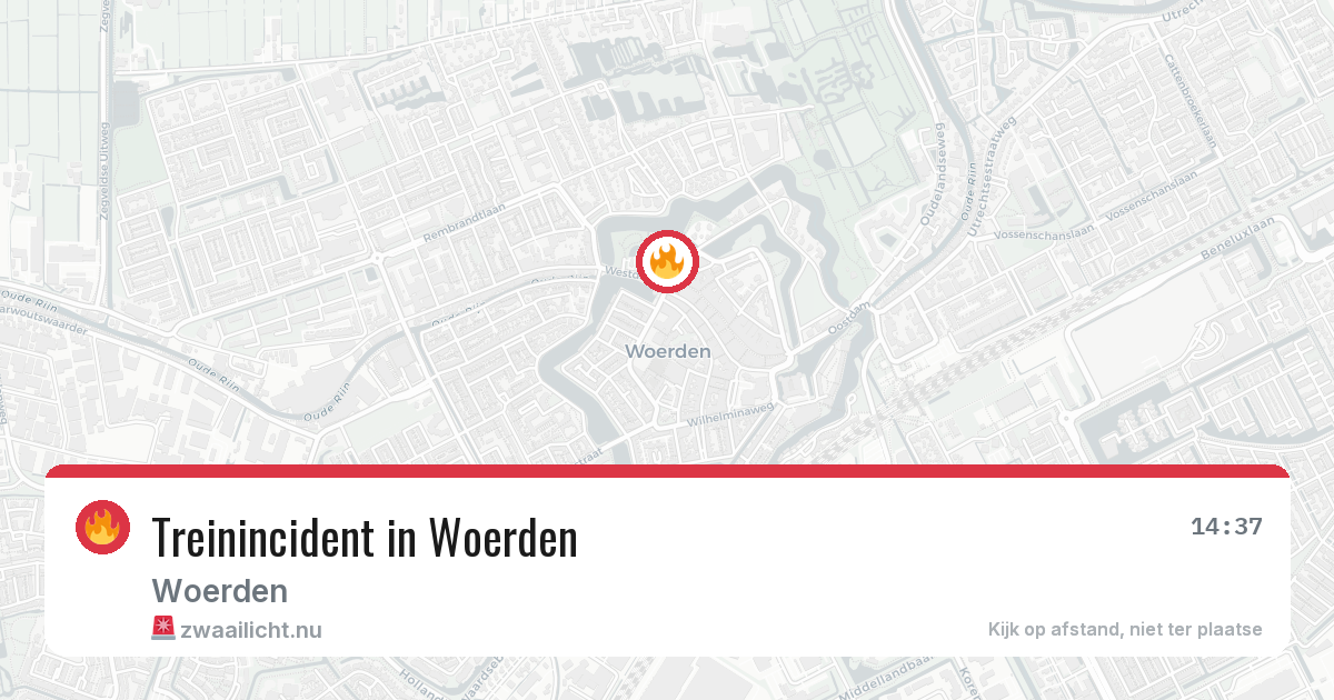 Treinincident in Woerden — 17 mrt 2026