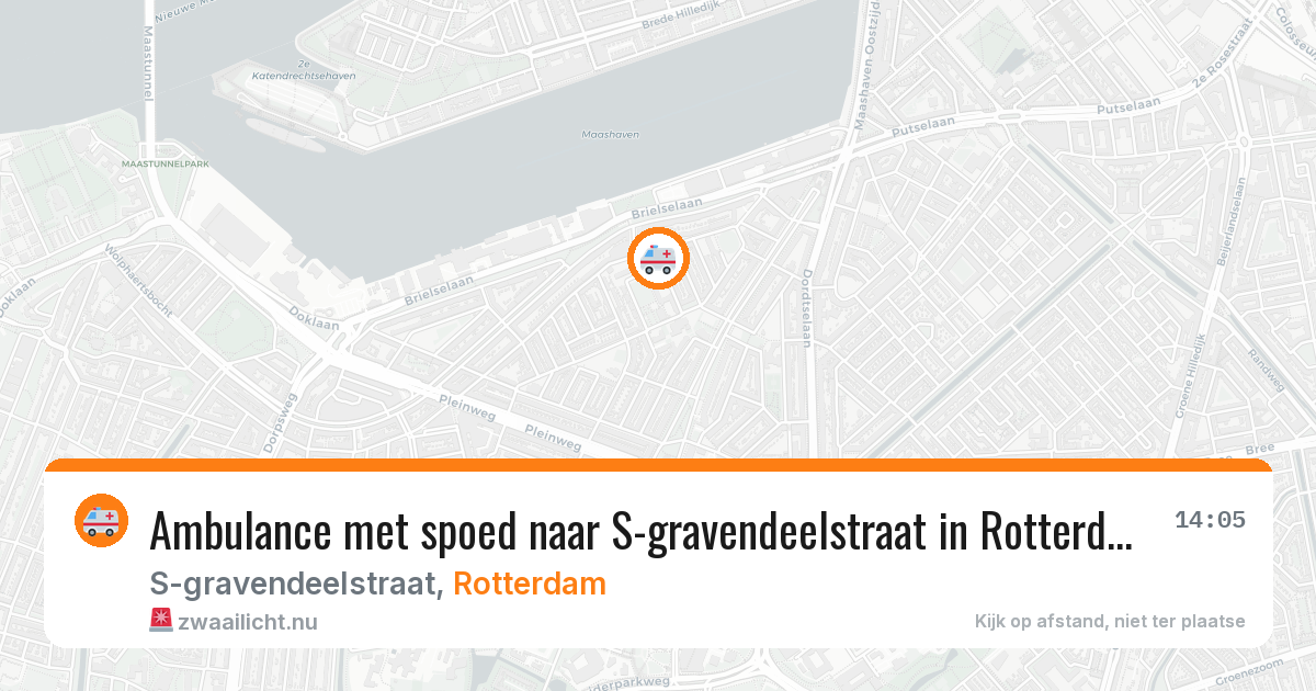 Ambulance met spoed naar S-gravendeelstraat in Rotterdam — 26 mrt 2026