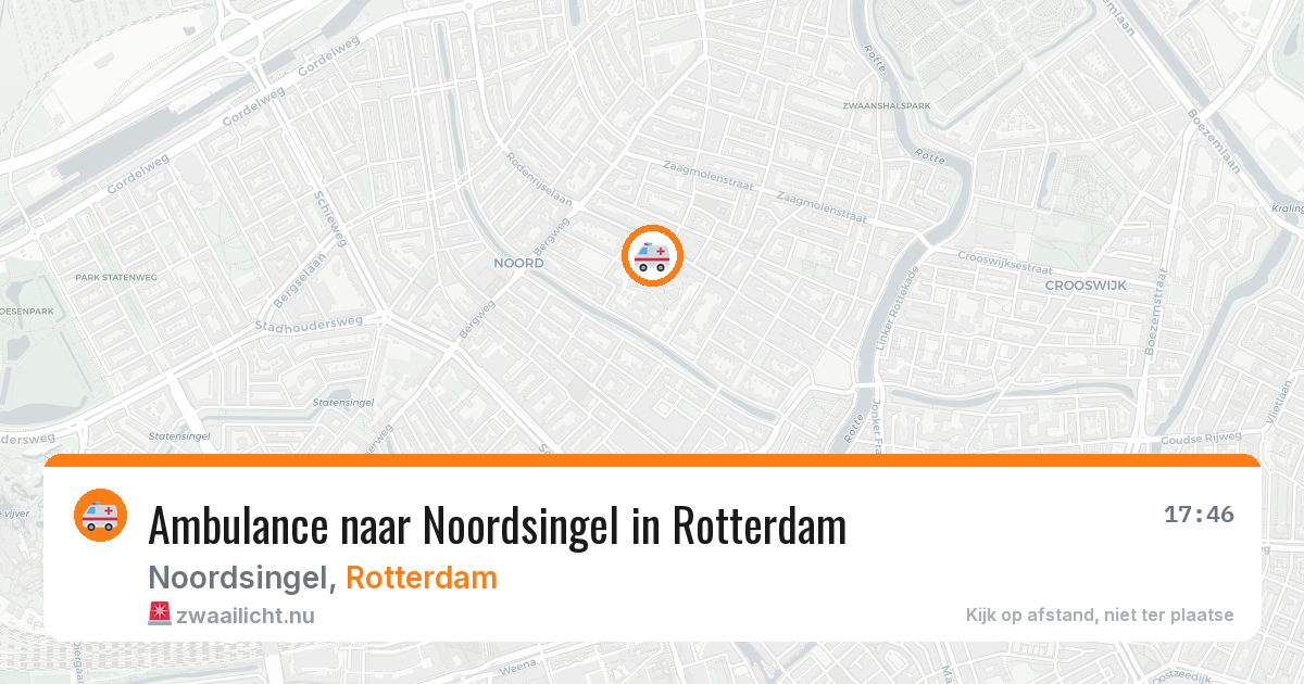 Ambulance naar Noordsingel in Rotterdam — 14 jul 2026