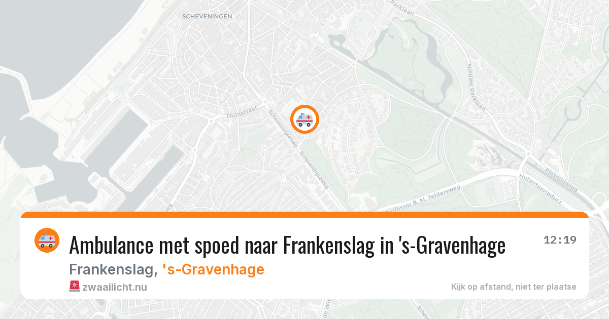 Ambulance met spoed naar Frankenslag in 's-Gravenhage — 9 jul 2026