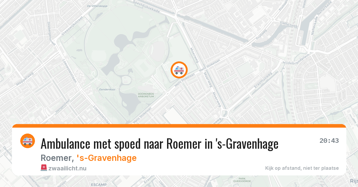 Ambulance met spoed naar Roemer in 's-Gravenhage — 9 apr 2026