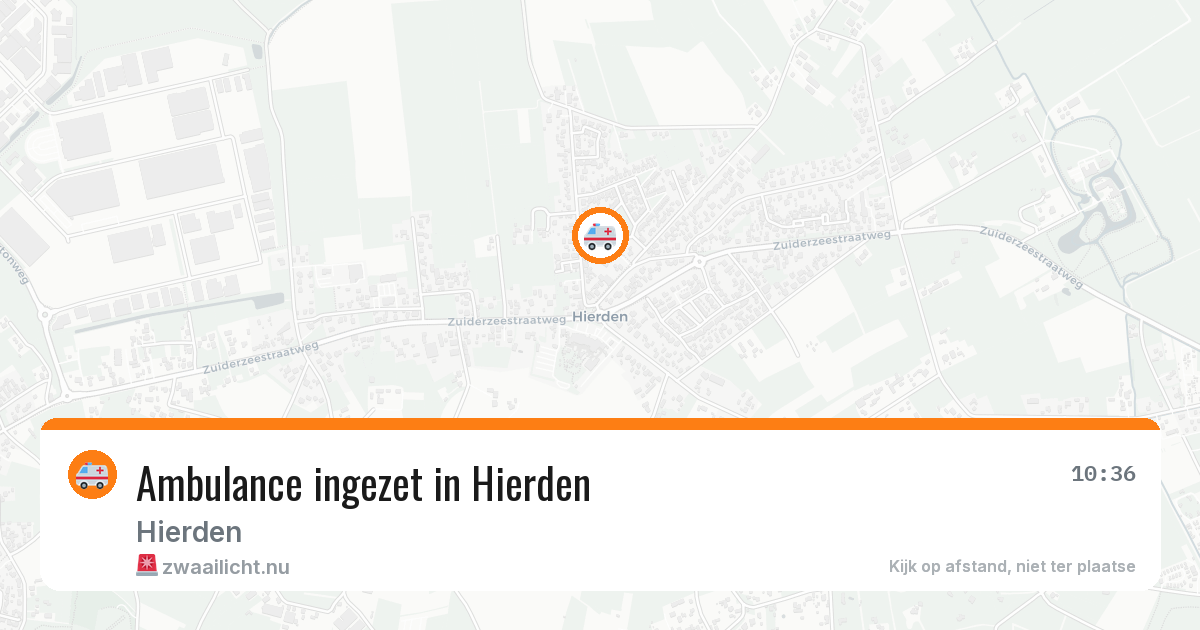 Ambulance ingezet in Hierden — 21 jul 2026