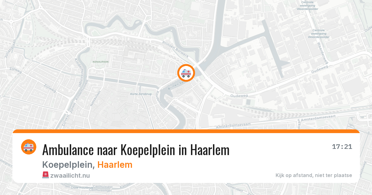 Ambulance naar Koepelplein in Haarlem — 17 mrt 2026