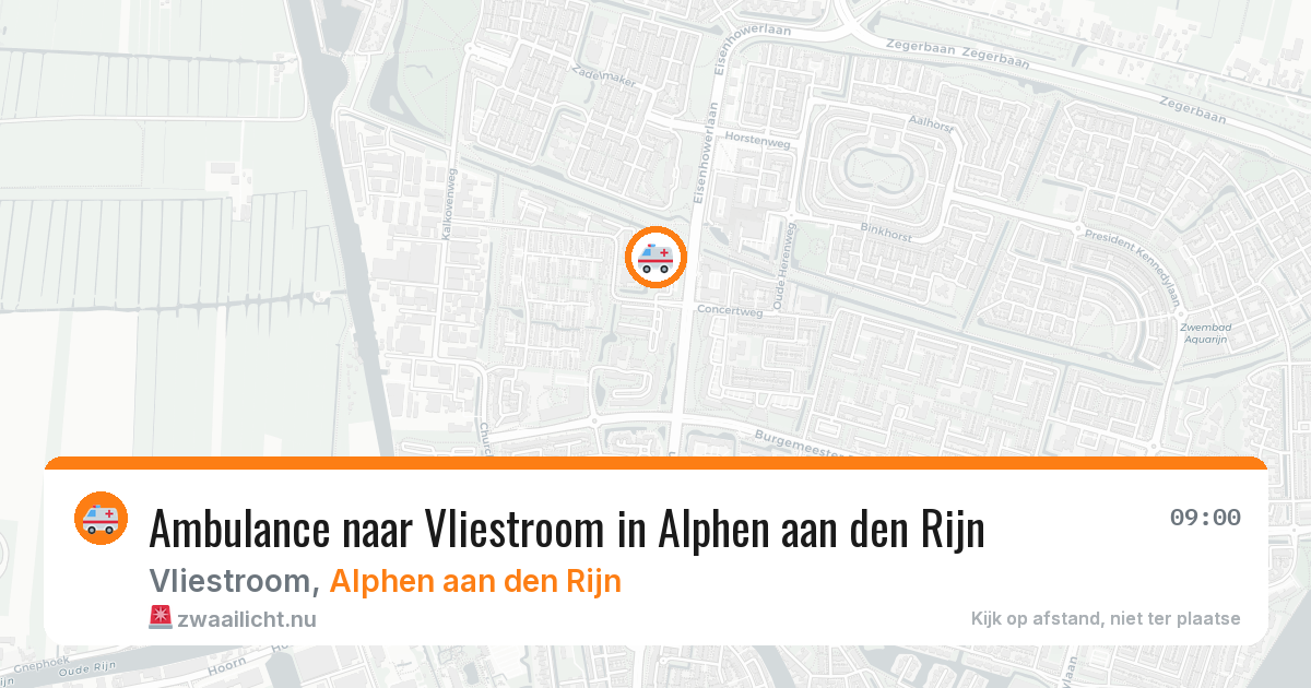 Ambulance naar Vliestroom in Alphen aan den Rijn — 17 jul 2026