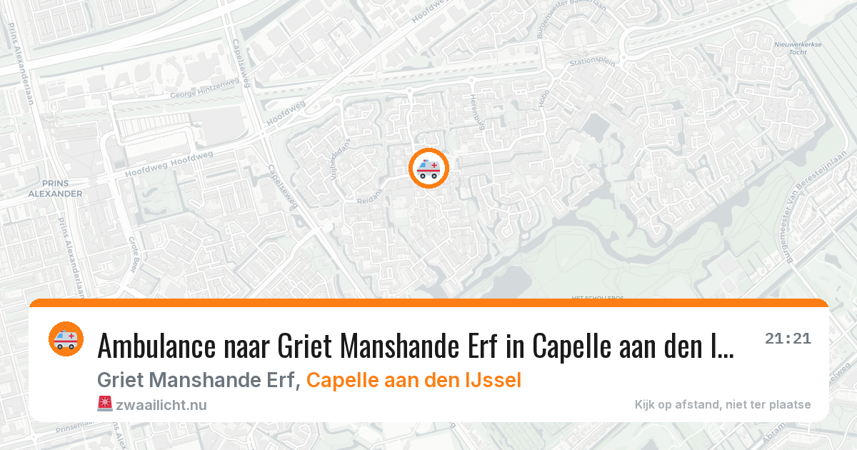 Ambulance naar Griet Manshande Erf in Capelle aan den IJssel — 6 jun 2026