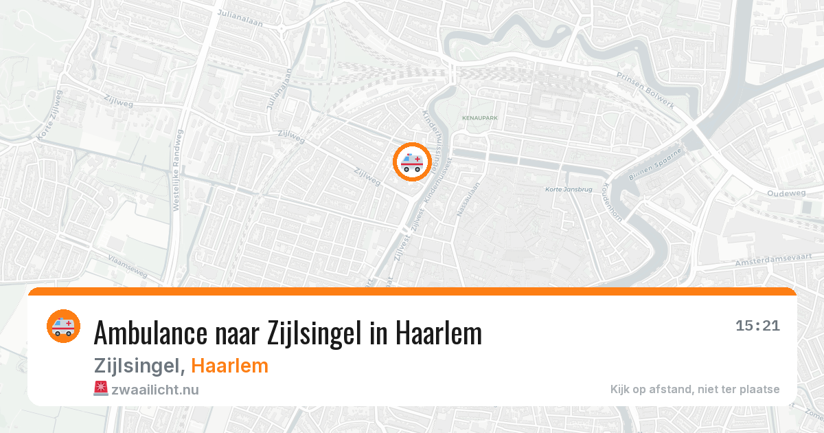 Ambulance naar Zijlsingel in Haarlem — 22 jul 2026