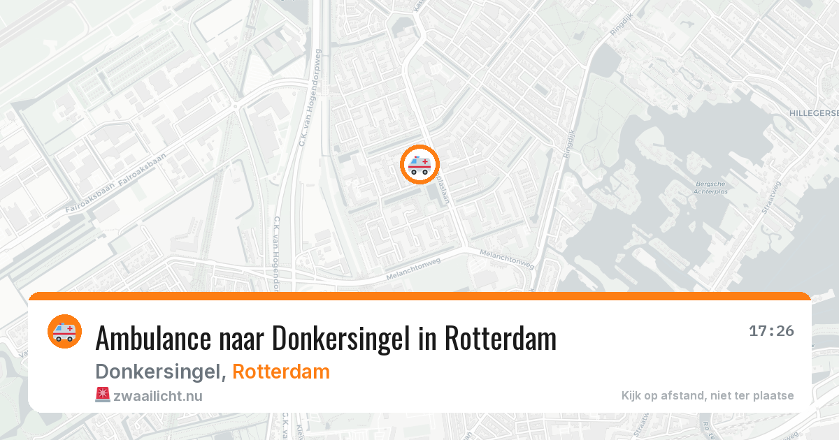 Ambulance naar Donkersingel in Rotterdam — 19 mei 2026