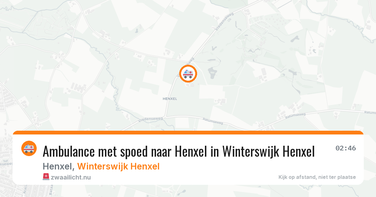 Ambulance met spoed naar Henxel in Winterswijk Henxel — 31 jan 2026