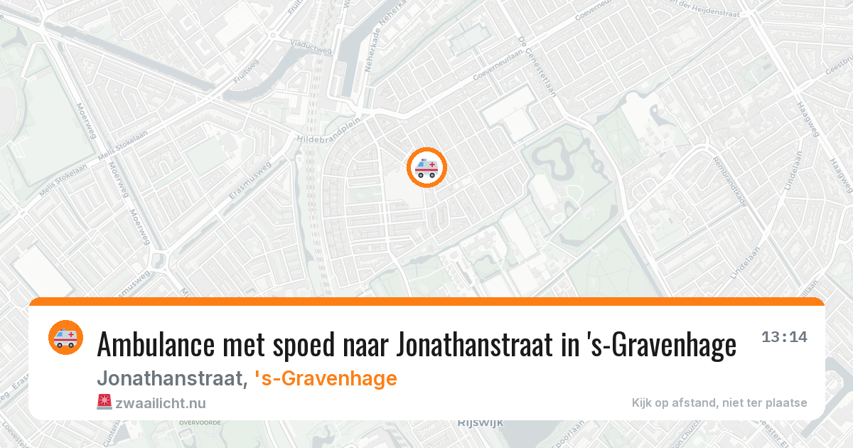 Ambulance met spoed naar Jonathanstraat in 's-Gravenhage — 11 jul 2026