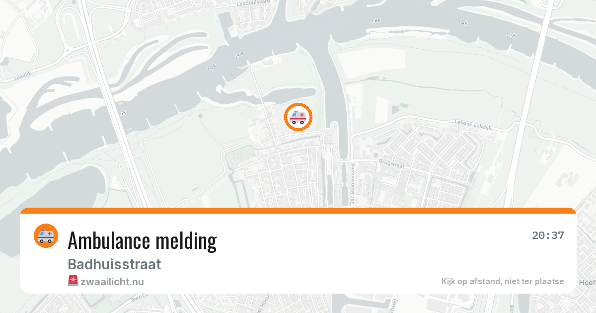 Ambulance melding — 21 jan 2026