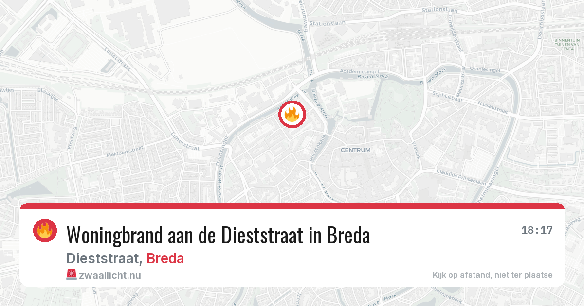 Woningbrand aan de Dieststraat in Breda — 2 mei 2026