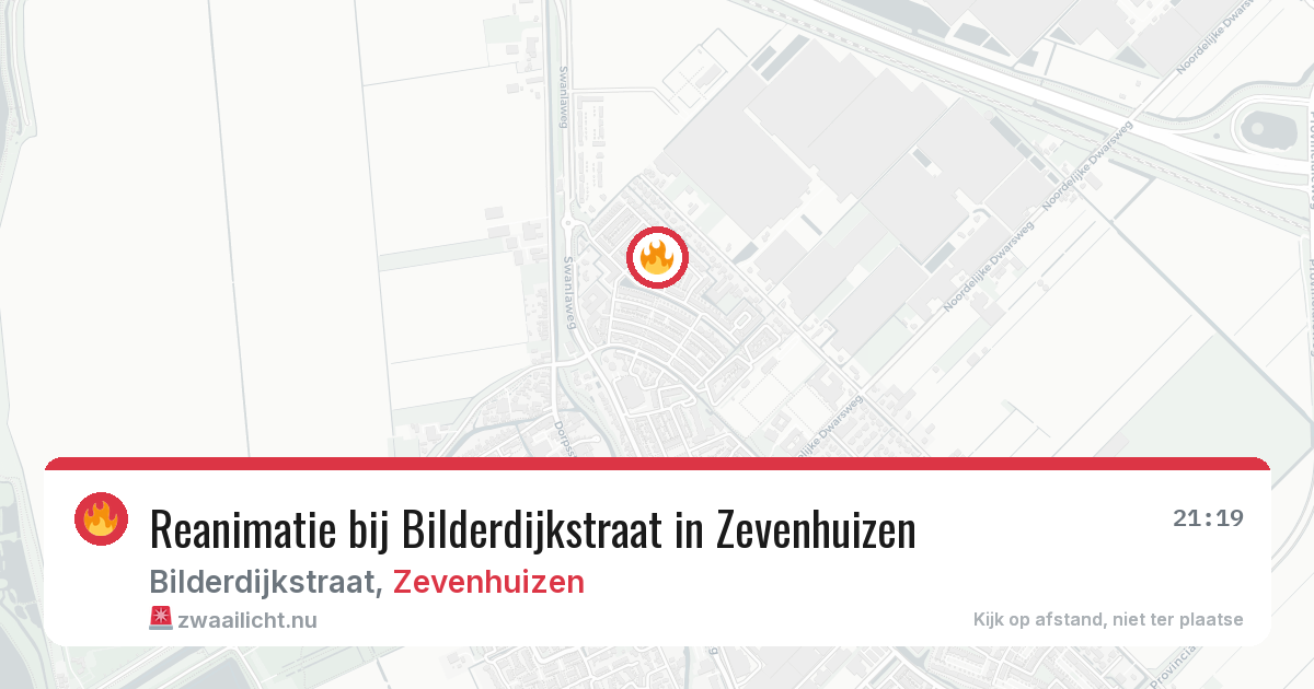 Reanimatie bij Bilderdijkstraat in Zevenhuizen — 23 jul 2026