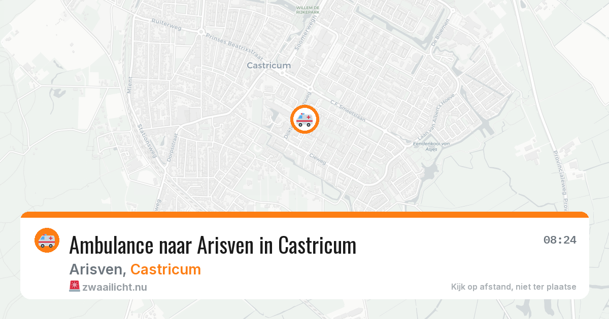 Ambulance naar Arisven in Castricum — 15 jul 2026